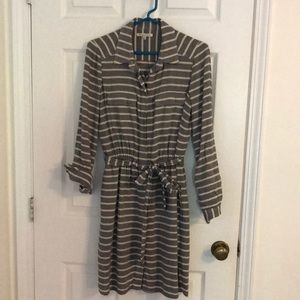 Madewell Button Down Striped Dress